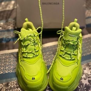 Lime Green Triple S Balenciaga
